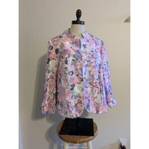 Tanjay Floral pink blazer‎ size 14P
